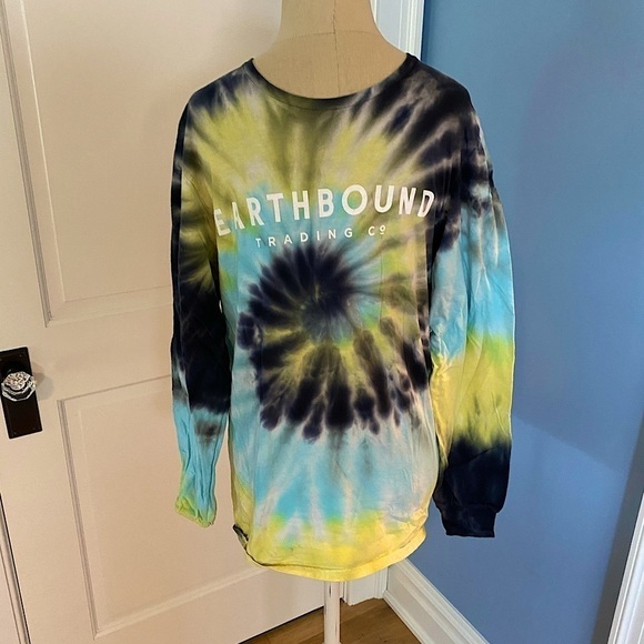 Darkened Tie-Dye Long Sleeve Earthbound Trading Co T-Shirt - Picture 1 of 4